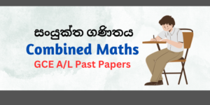 Read more about the article G.C.E A/L Combined Maths Past Papers